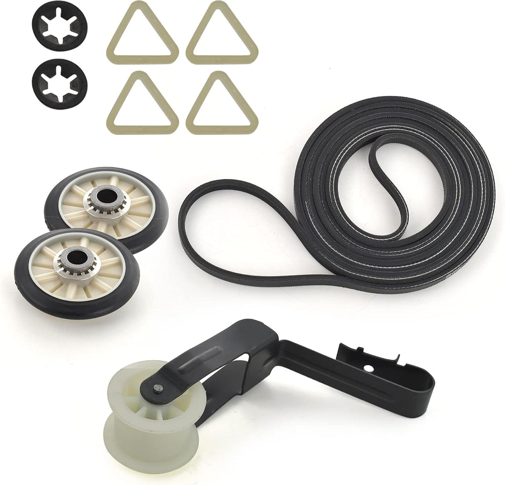 4392065 Dryer Repair Kit for Whirlpool Kenmore Maytag | Drum Belt 341241, Idler Pulley 691366, 2 Rollers 349241T, 2