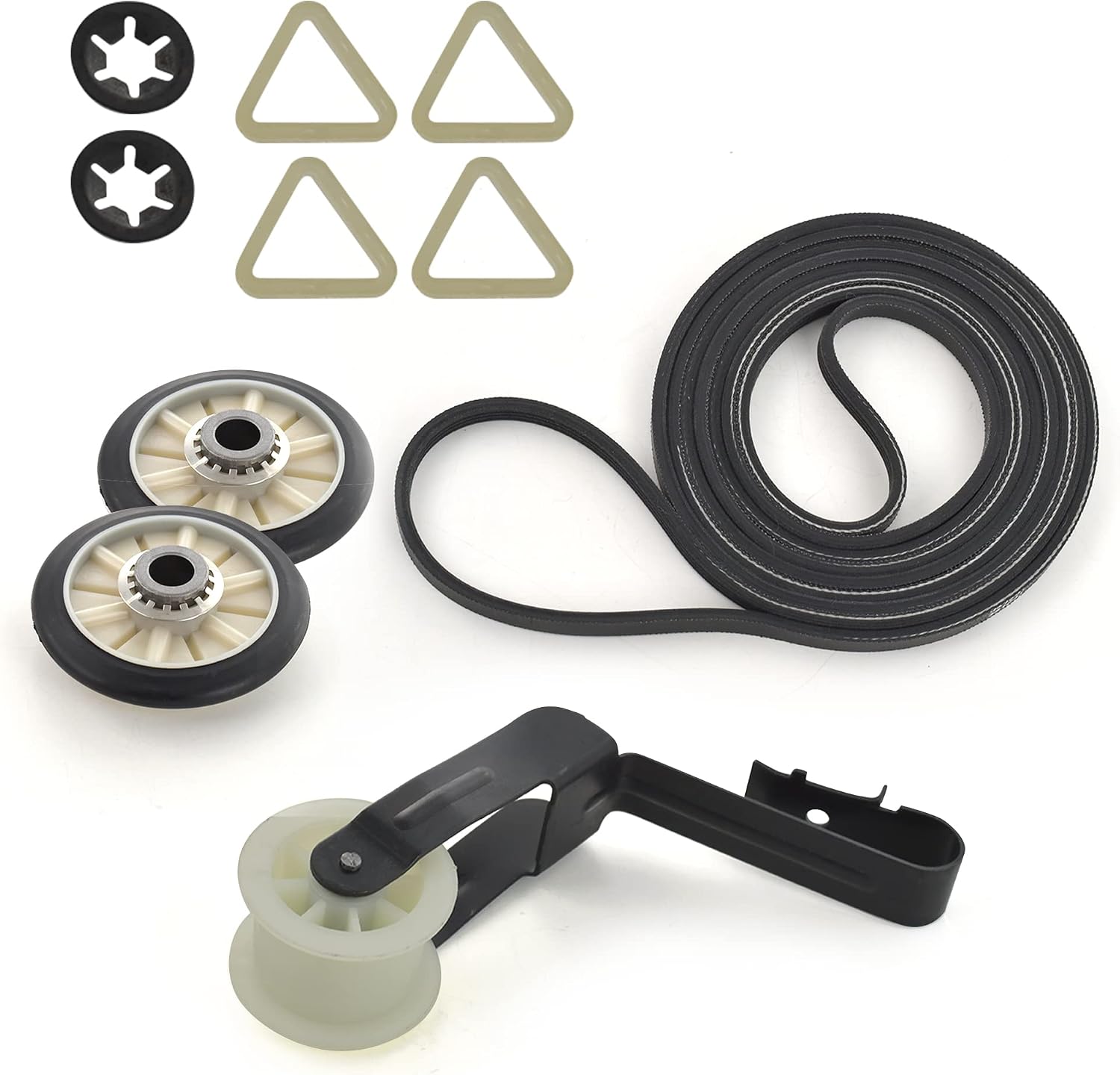 4392065 Dryer Repair Kit for Whirlpool Kenmore Maytag | Drum Belt 341241, Idler Pulley 691366, 2 Rollers 349241T, 2