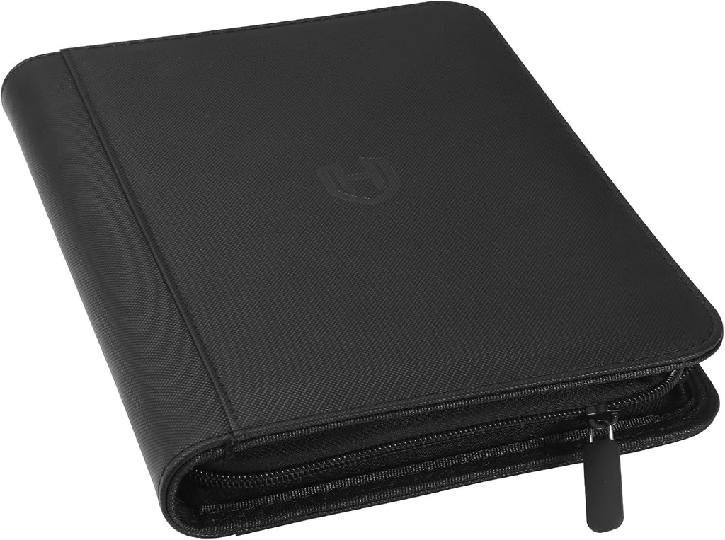 4 Pocket Card Binder with Zipper, 288 Pockets Trading Card Binder Book | Premium PU Cover, Side Loading, Ringless
