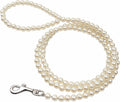 Pearl Dog Collar Training Leash for Pets Elegant Walking Lead