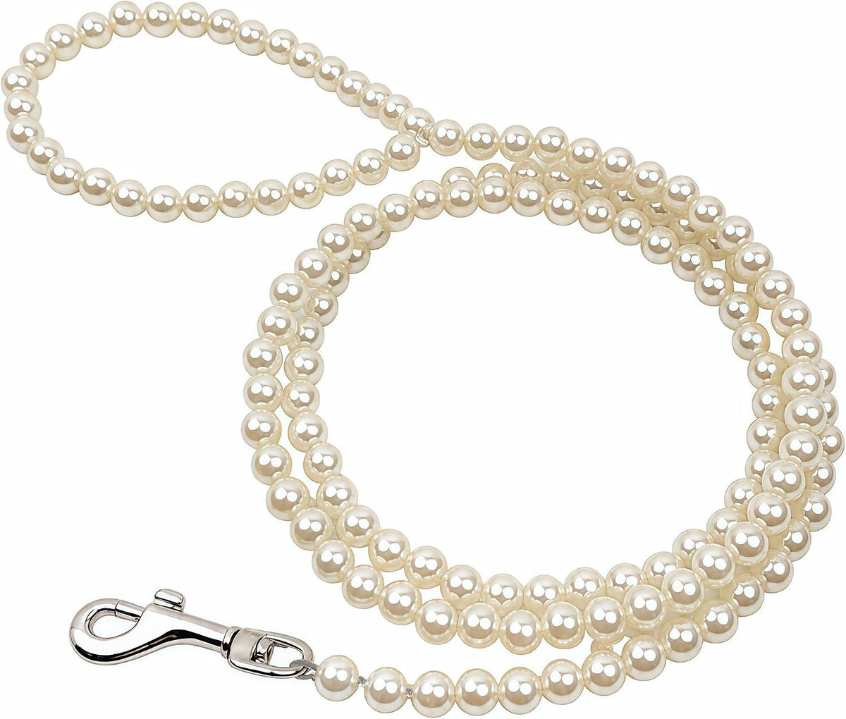 Pearl Dog Collar Training Leash for Pets Elegant Walking Lead