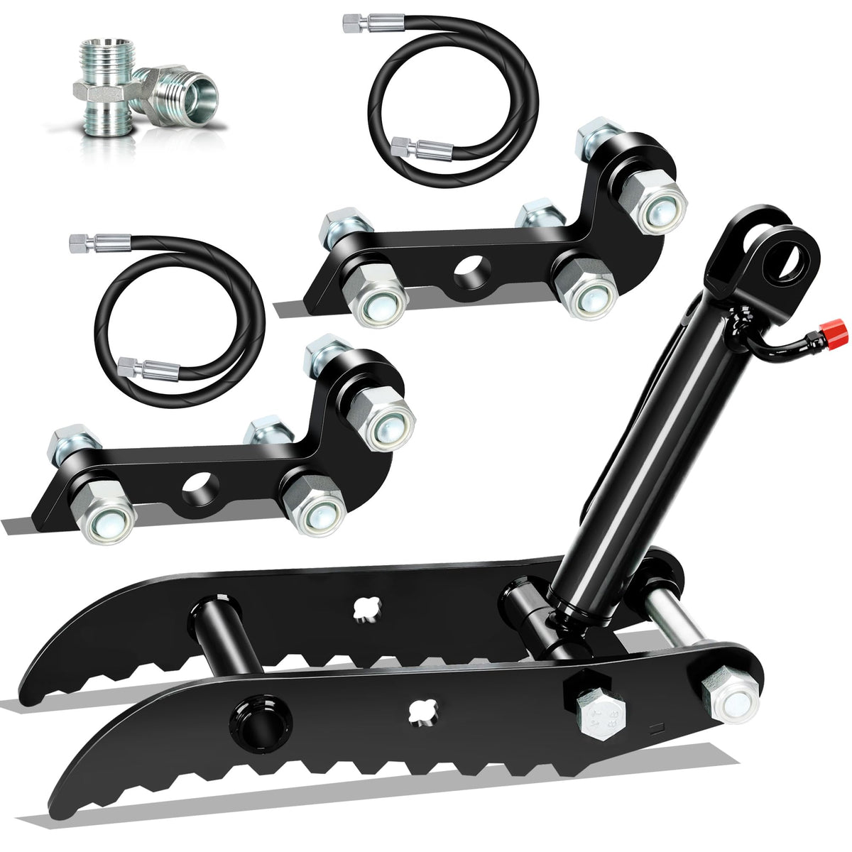 Mini Excavator Hydraulic Thumb for Typhon & AGT Excavators, 2Pcs L-Bracket