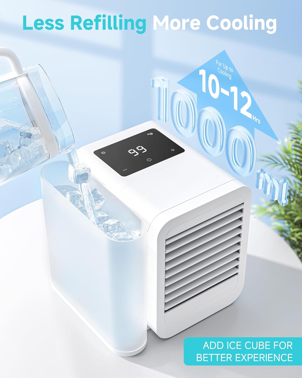Portable Air Conditioners Fan: Air Conditioner, Ac Unit | Evaporative Air Cooler - Personal Mini Air Cooler with