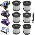 6Pack Hepa Filters Replacement Work with Amzany HK-518/ HK-888 Mattress Vac