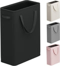 50L Slim Laundry Hamper, Small Laundry Basket With Handles, Black Narrow Laundry Basket for Dorm, Bedroom, Living