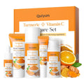 Skin Care Set, Turmeric Vitamin C Skincare Kits 5PCS - Beauty Facial Skin Care Routine Set Kit for Women, Dark Spot