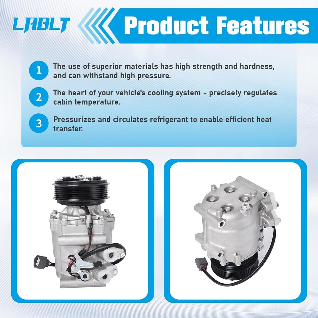 LABLT A/C Compressor Replacement for Civic 1.7L 2002-2005