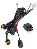 H8 H11 Relay Harness Wire Kit with LED ON/Off Switch 40A Relay Fuse Wiring Set Compatible with Automtive Driving