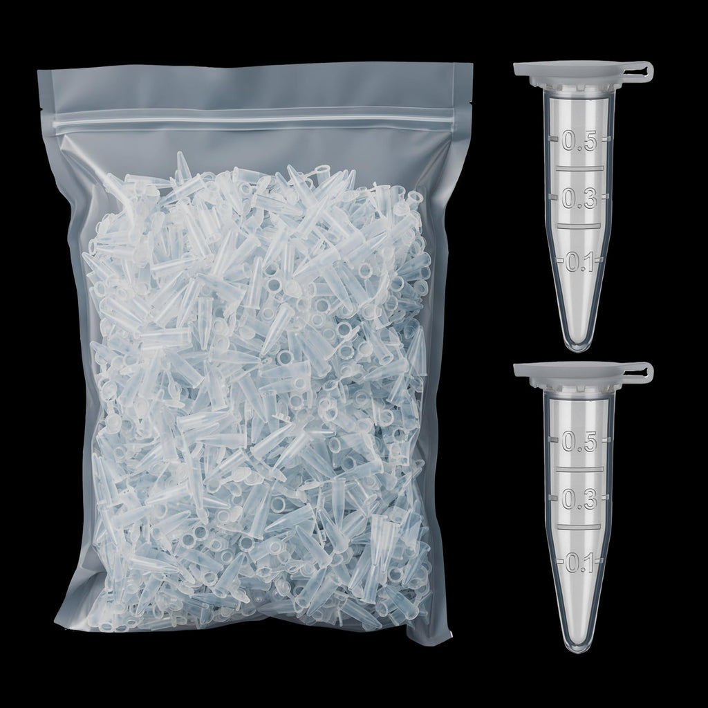 0.5ml Microcentrifuge Tubes 1000PCS, Max. RCF 13,000xg