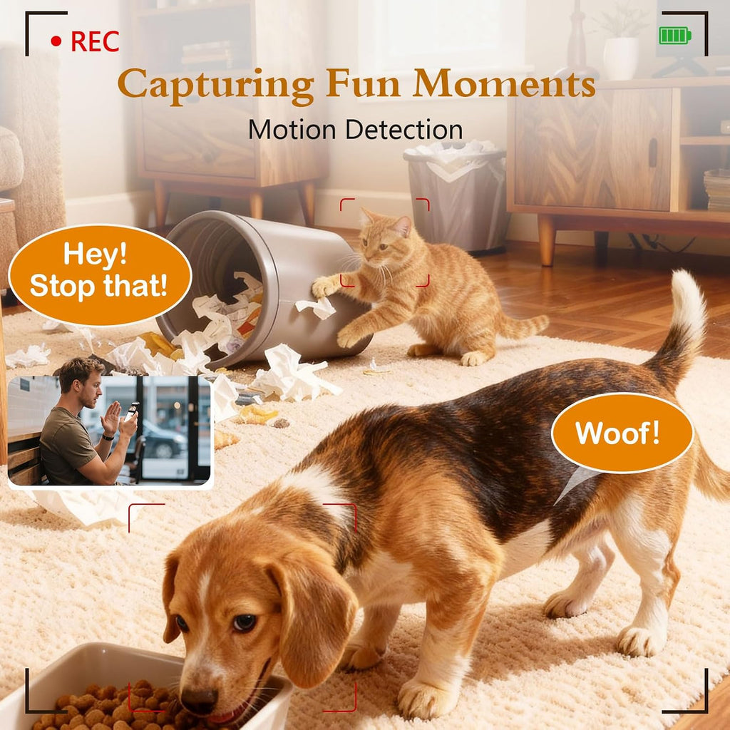 Automatic Dog Feeder with Camera - 8L/33 Cups Smart Dog Feeder