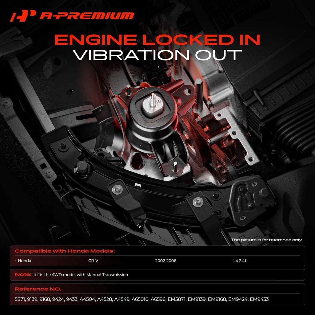 A-Premium Engine Motor and Transmission Mount Kit, with Differential Mount