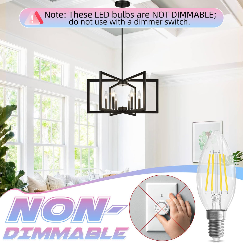 E12 Candelabra Bulb, 5000K Daylight, 60W Equivalent, E12 LED Bulb