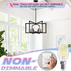 E12 Candelabra Bulb, 5000K Daylight, 60W Equivalent, E12 LED Bulb