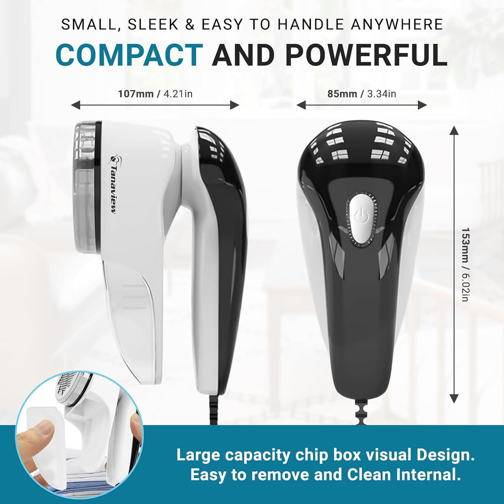 Power Corded Electric Fabric Shaver | No Battery, Pilling & Fuzz Remover for Clothes, Furniture, Couch, Sweaters, 6