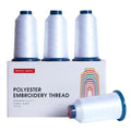 White Machine Embroidery Thread 4000M