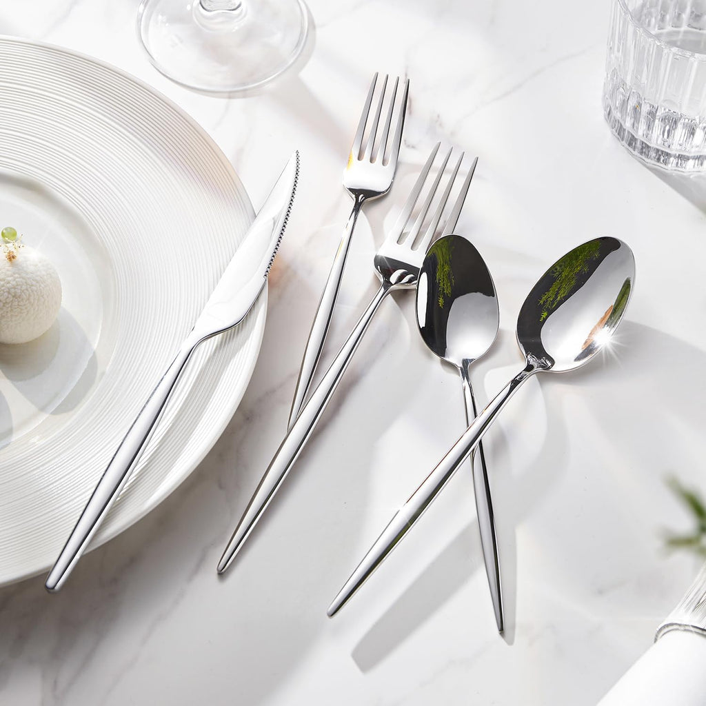 18/10 Silverware Set for 12, 60 Piece Stainless Steel Flatware Cutlery Set