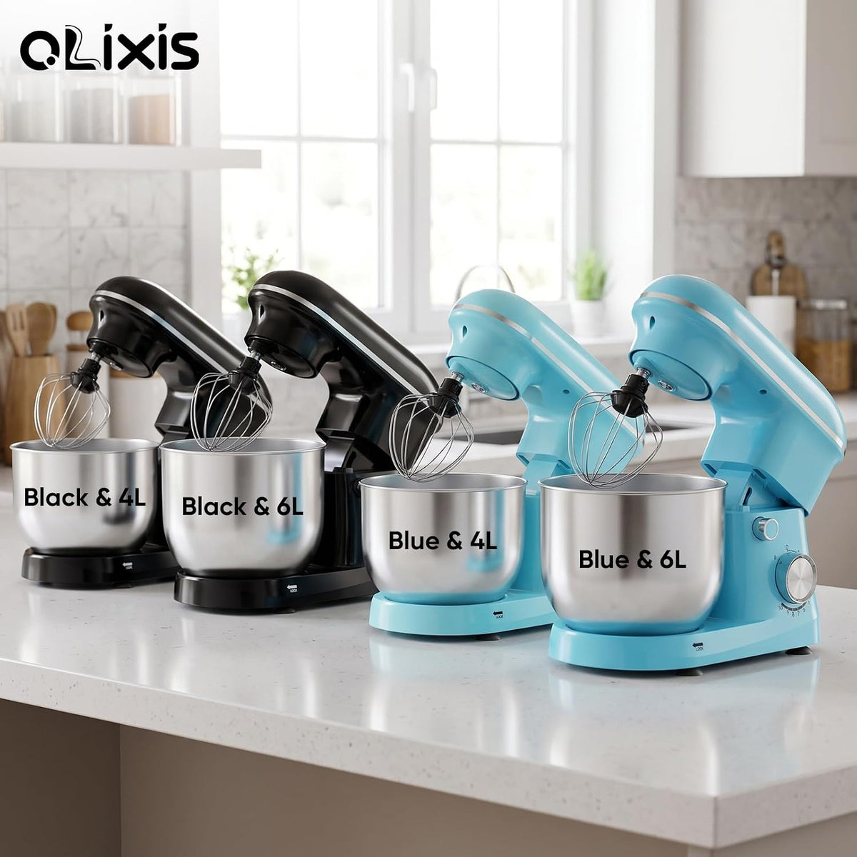 4.2 Qt Stand Mixer, 10-Speed Tilt-Head Electric Mixer for Baking | Include Dough Hook, Whisk, Flat Beater & Splash