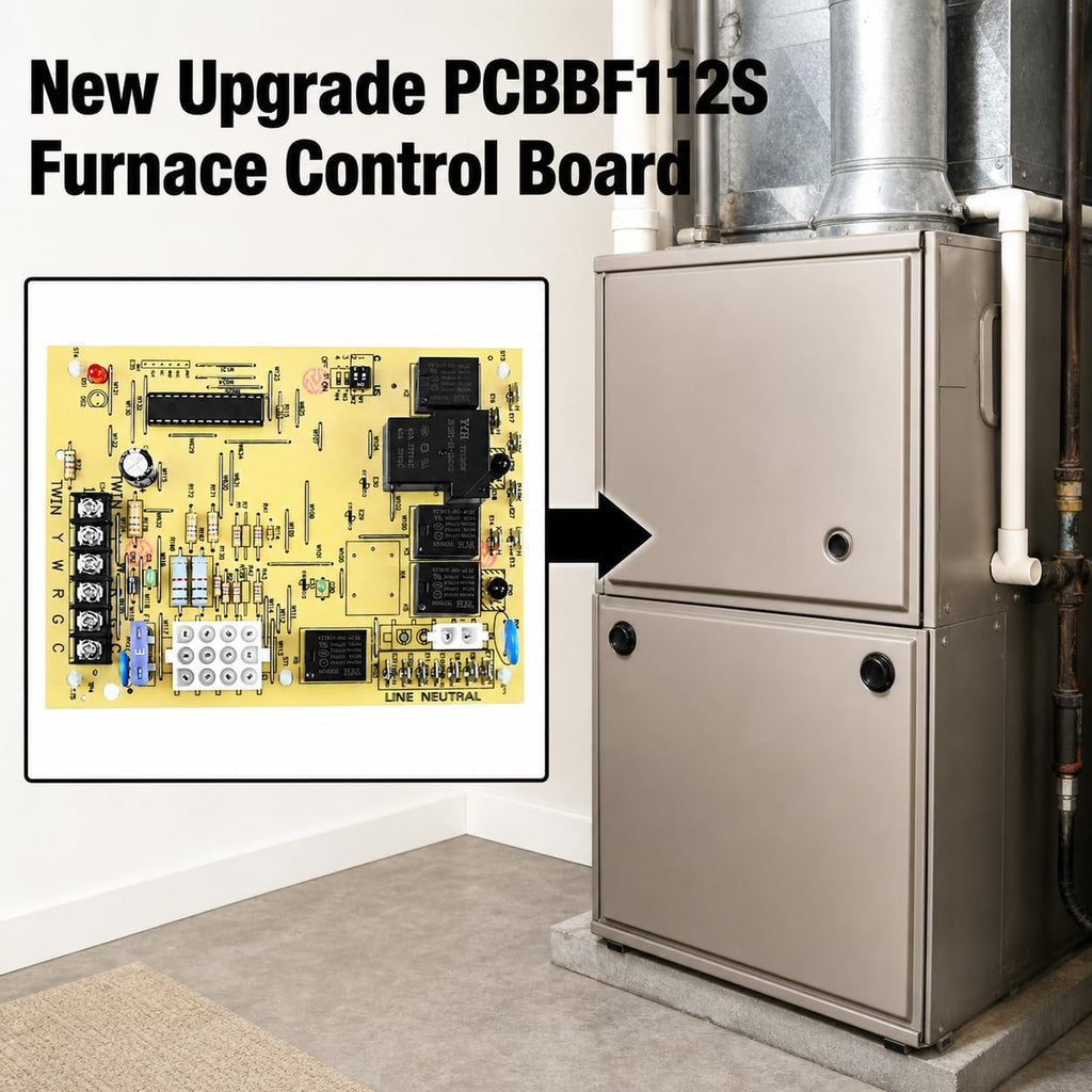 New Upgrade PCBBF112S Furnace Control Board Replacement for Goodman PCBBF112S Control Board; Replacement for Furnace Control Circuit Board PCBBF112, PCBBF123, PCBBF123S, PCBBF110S, PCBBF110