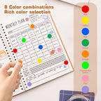 1/2 Inch 10 Colored Dot Stickers, 5000PCS Multi-Color Circle Labels