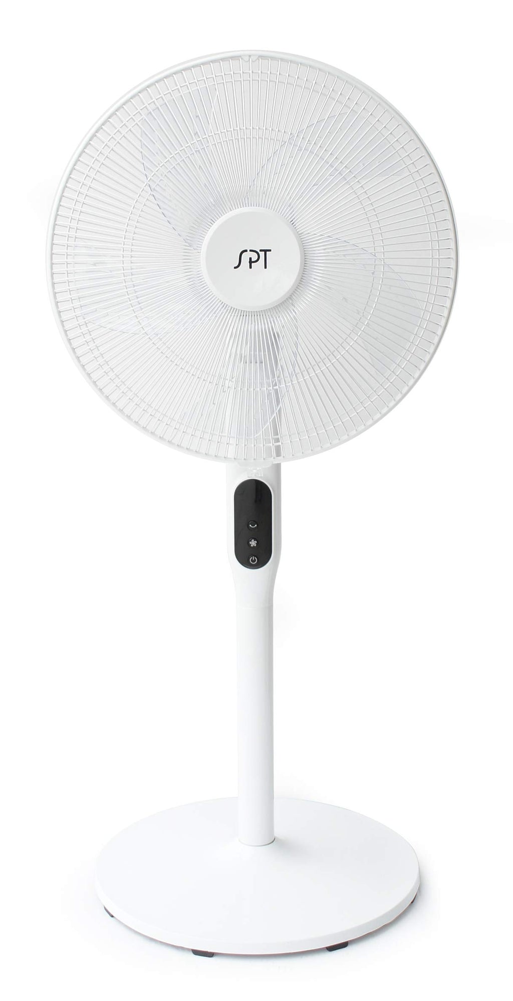 16″ DC-Motor Energy Saving Stand Fan with Remote and Timer – Piano White