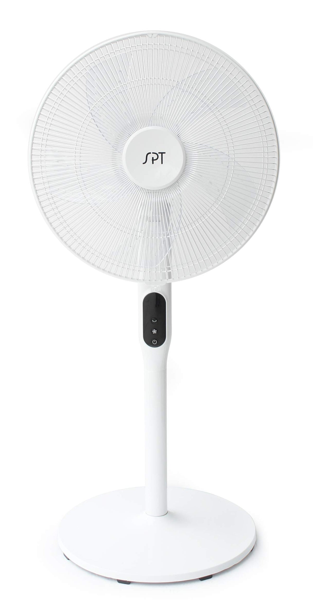 16″ DC-Motor Energy Saving Stand Fan with Remote and Timer – Piano White