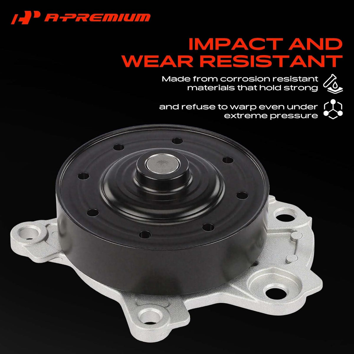 A-Premium Engine Water Pump (L4 1.8L) Compatible with Pontiac, Toyota