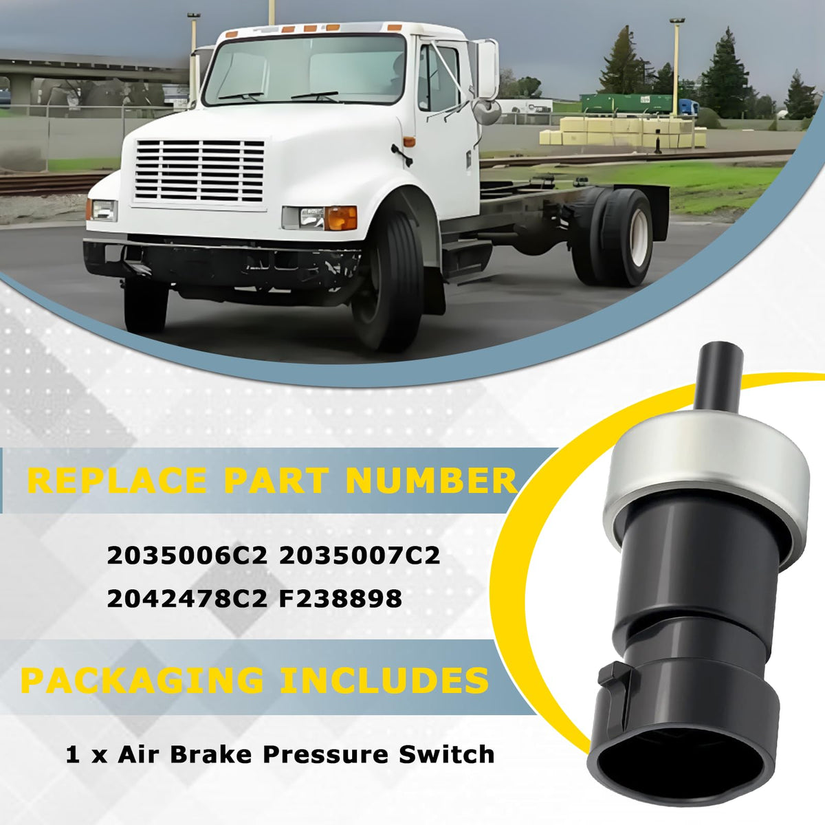 Air Brake Pressure Switch Replace 2035006C2 Fit for International 4700