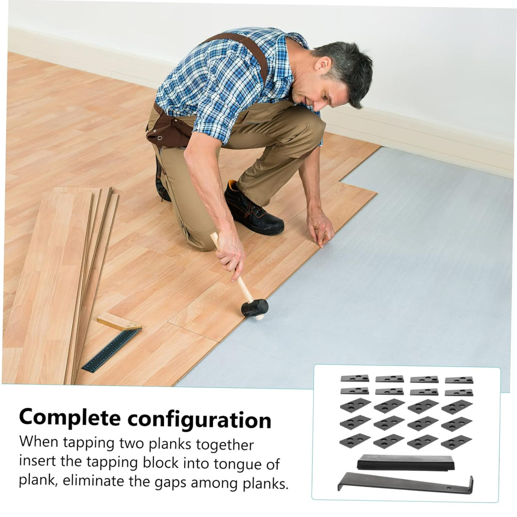 1set Flooring Installation Kit Tapping Block Spacers and Pull Bar for Easy Vinyl Plank and Laminate Installation