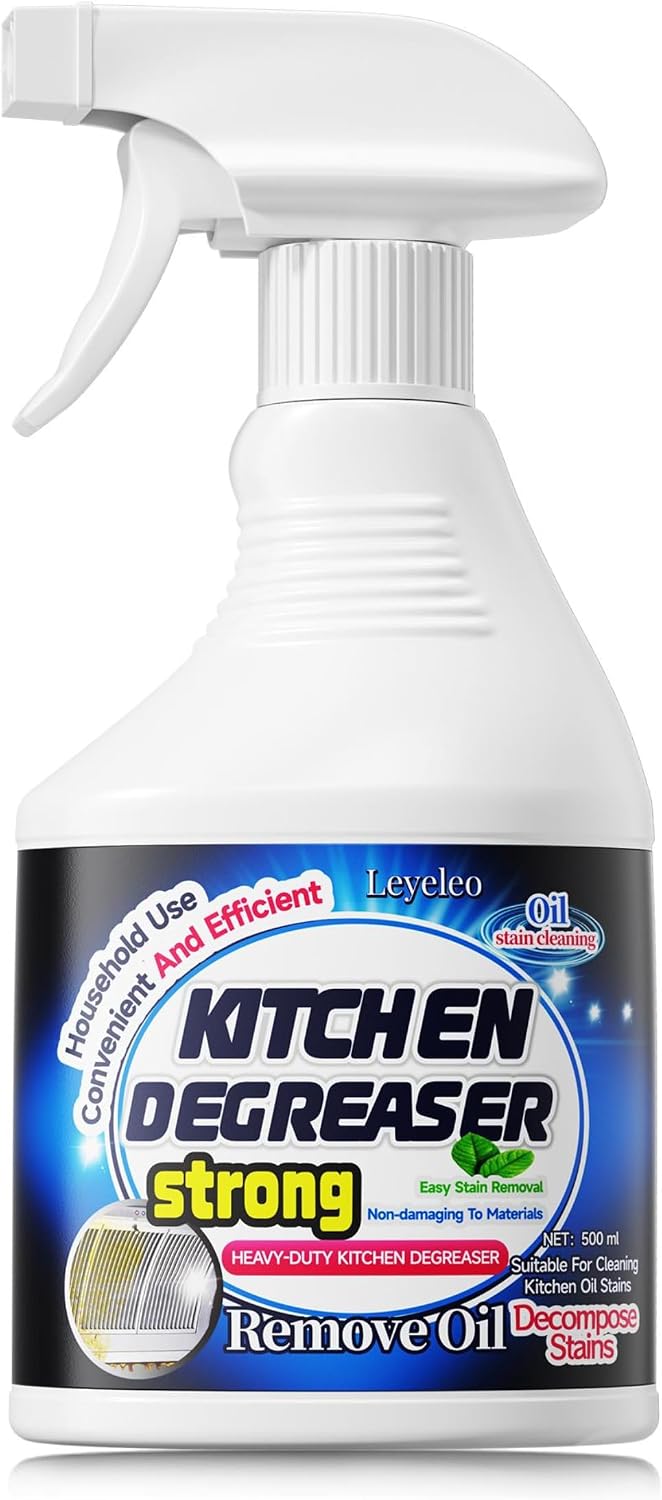 Heavy Duty Kitchen Degreaser for Tough Grease, Stove & Hood Cleaner