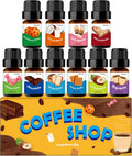 Fragrance Oil for Candle & Soap Making, Holamay Coffee Shop Set, Premium Aromatherapy Essential Oils for Diffusers