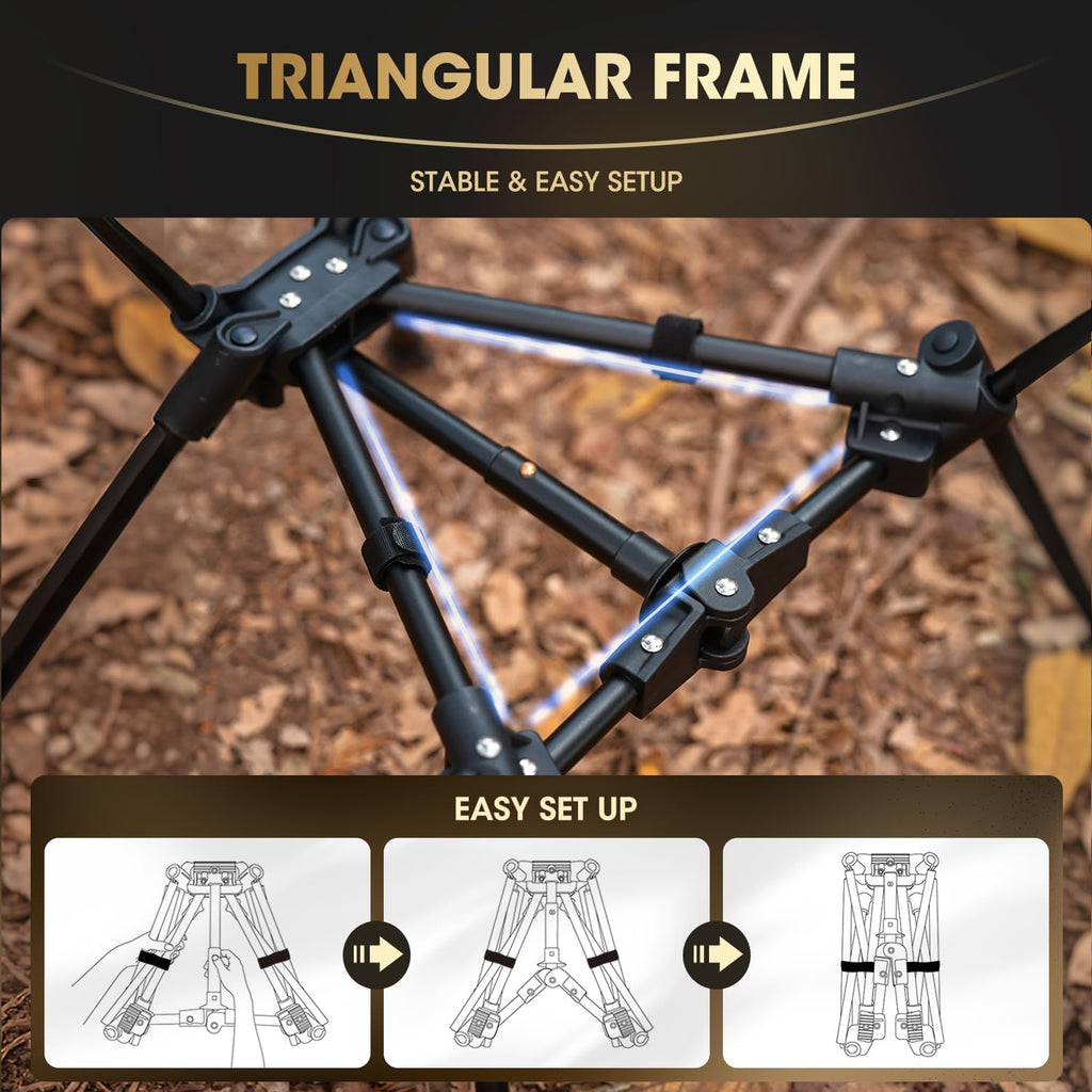 Portable Camping Chair Backpacking Chair - The 4th Generation Ultralight Folding Chair - Compact, Lightweight