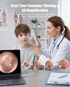 Otoscope Ear Camera with Light, Ear Wax Removal Camera for Adults Kids