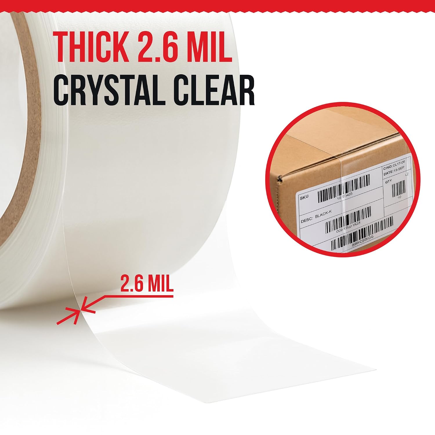 2.6 Mil Heavy-Duty Packing Tape – Industrial Strength