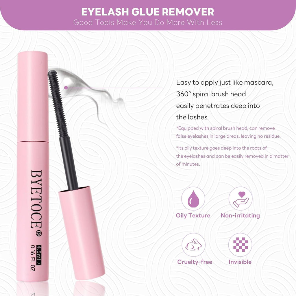 Lash Cluster Glue Bond and Seal Kit with Lash Glue Remover and Tweezers for Lash Extension Clusters Fast Removal