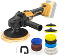 Rotary Buffer Polisher Kit 7 Inch/6 Inch for Dewalt 20V Battery (Tool Only) | 6 VARIABLE SPEED, ROTARY POLISHING