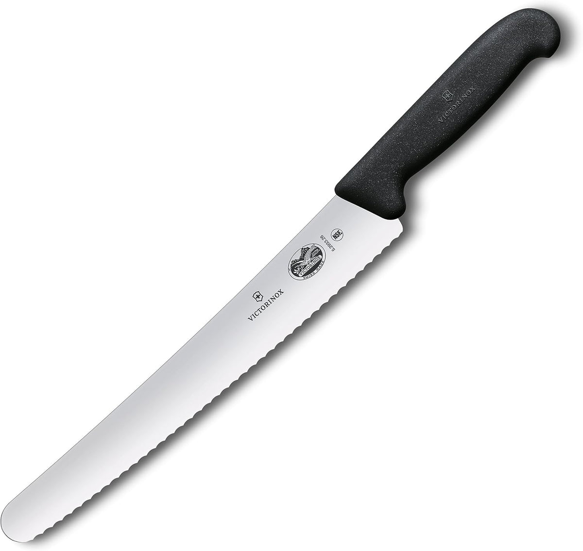 Fibrox 10.25-Inch Bread Knife with Serrated Edge and Black Handle