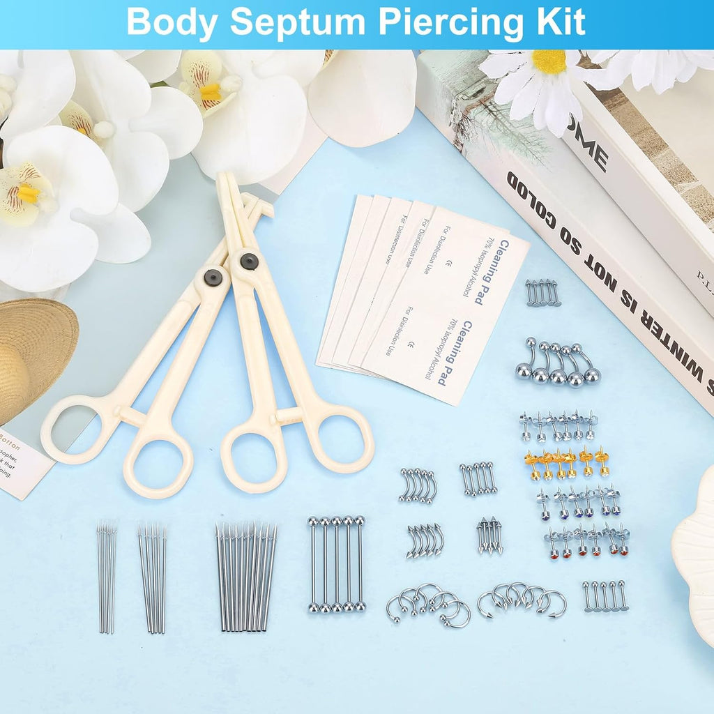 Body Septum Piercing Kit for All Piercings