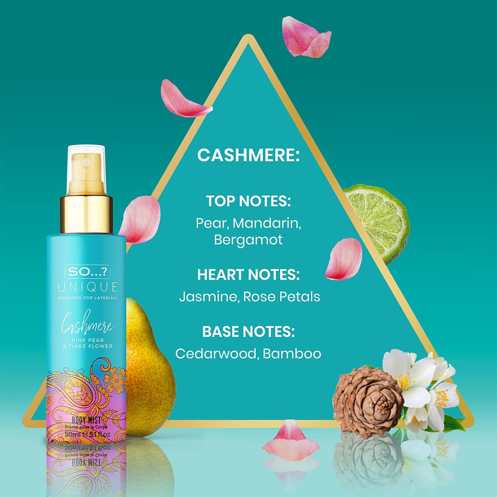 So…? Unique Body Mist Set - Perfumes for Women with Fresh, Floral, Sweet Scents - 6 Hour Wear Body Spray for Women