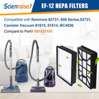 Scienraise EF-12 HEPA Filter Replacement for Kenmore 600 Series Vacuum