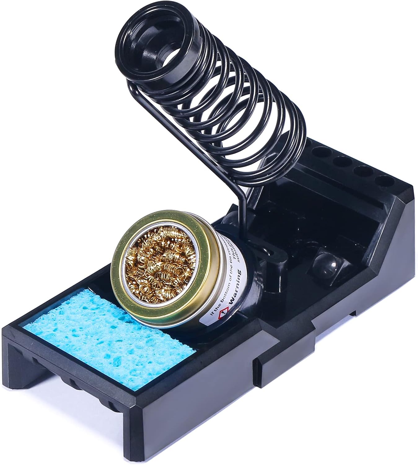 X-4 Premium Soldering Iron Holder with Brass Wool, Cleaning Sponge and Solder Tip Slots