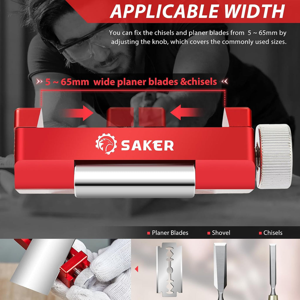 Chisel Sharpening Jig, Chisel Sharpener Wood Honing Guide | Upgraded Honing Tool and Diamond Sharpening Stone Set Kit