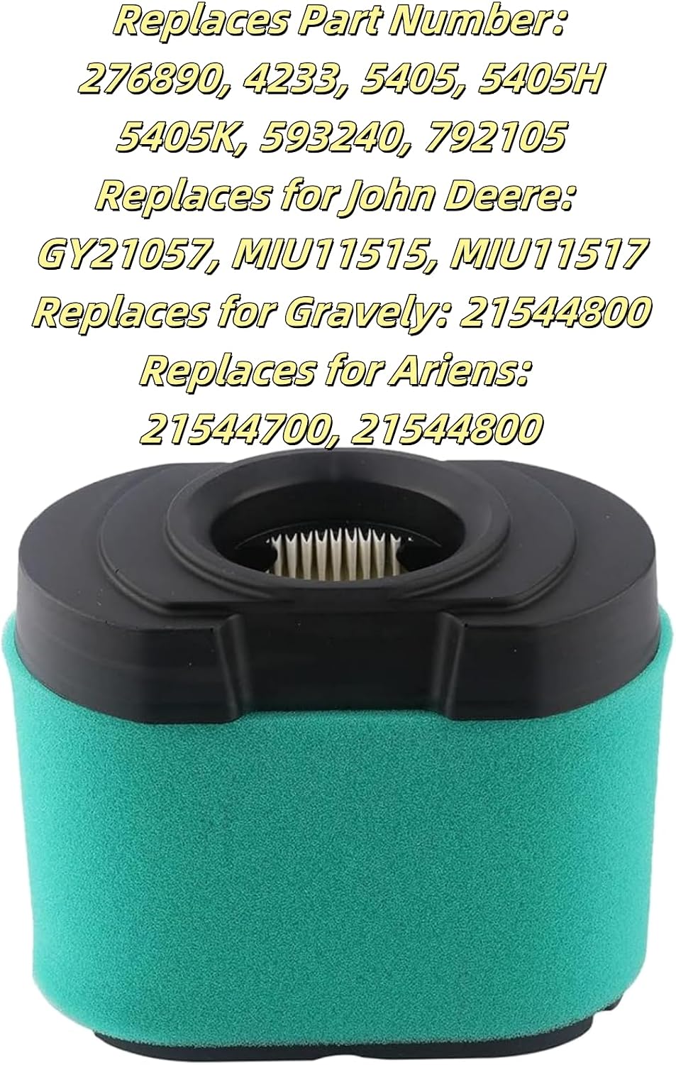 792105 MIU11515 Air Filter 492932 Oil Filter Compatible with Briggs and Stratton 407777 4163205 4163206 445877 445667