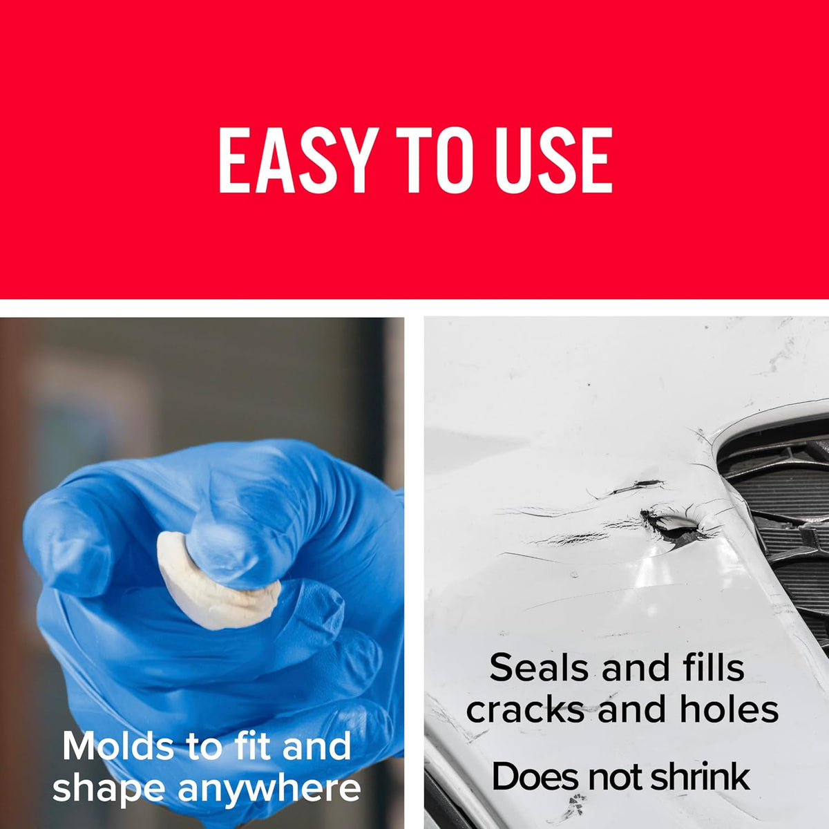 J-B Weld 8237 PlasticWeld Plastic Repair Epoxy Putty - 2 oz.