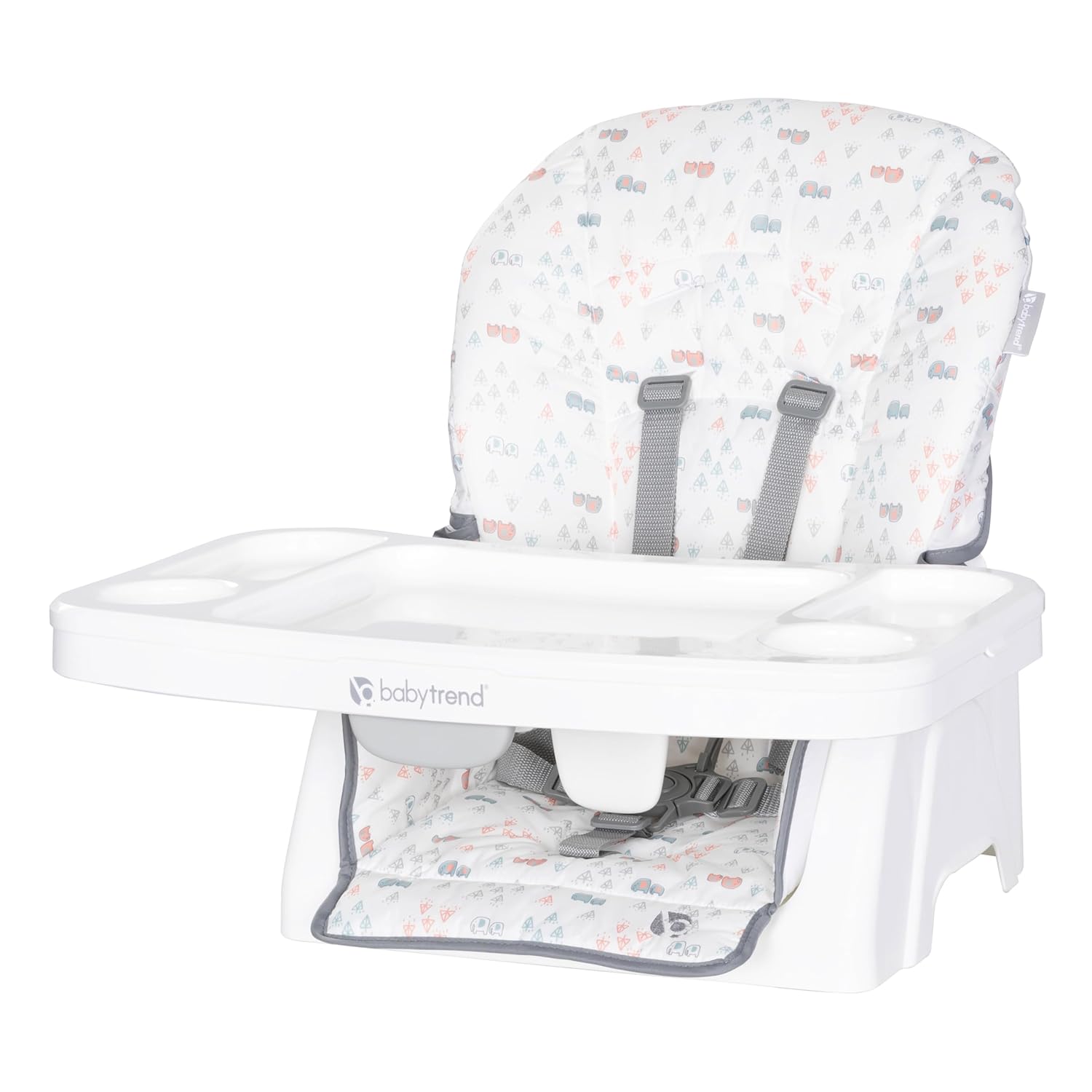 Adapt SpaceSaving Booster High Chair, Elephant Meadow Coral