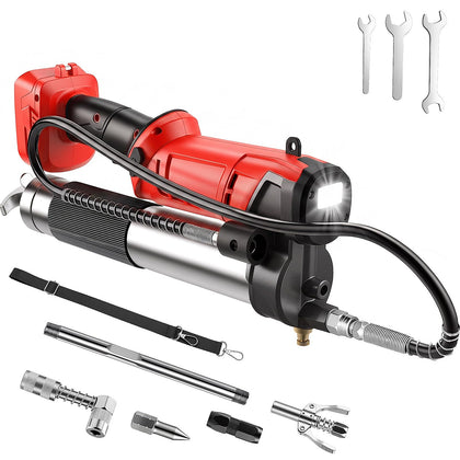 2-in-1 Cordless Grease Gun Compatible with Milwaukee 18V Battery
