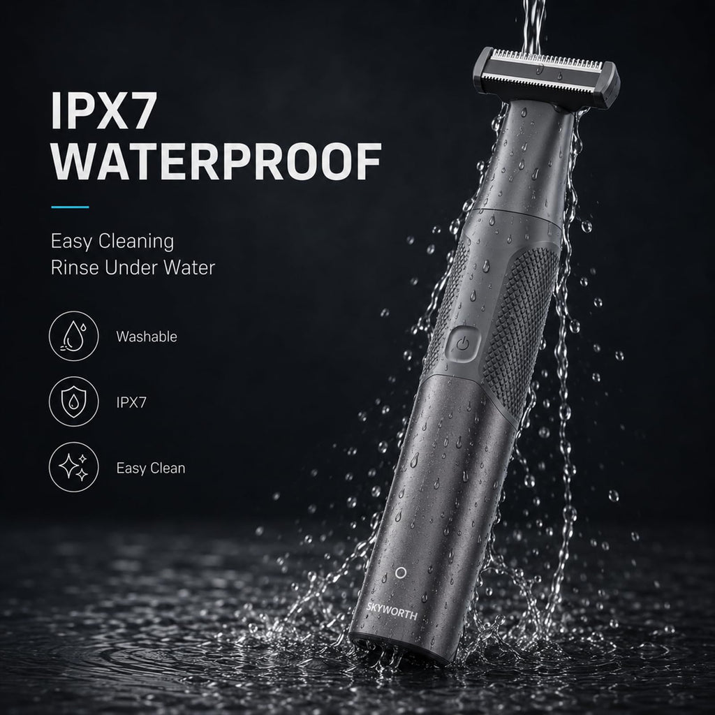 Beard Trimmer for Men, 120Min Runtime, IPX7 Waterproof