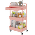 3-Tier Utility Cart with Drawer & Wheels, Storage for Home,Office