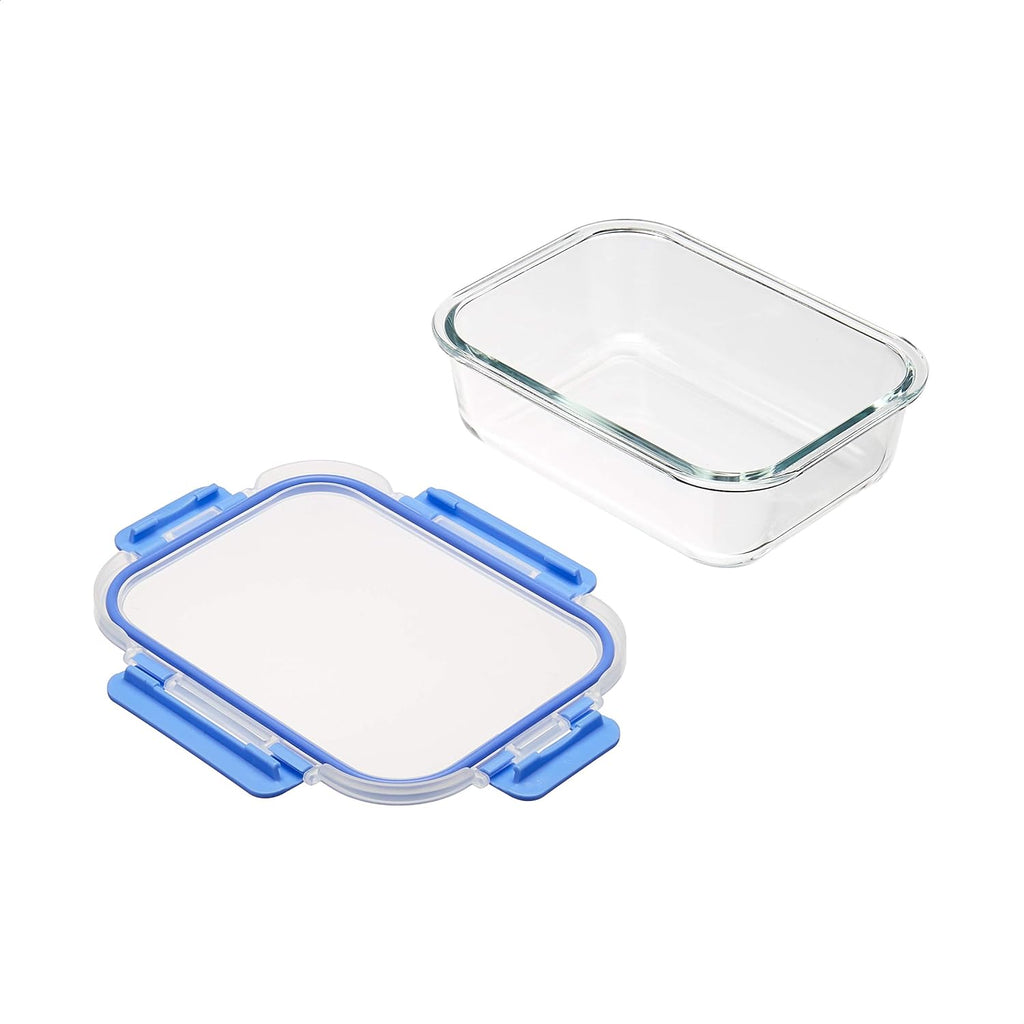 Glass Food Storage Containers, Leak Proof, Oven Safe, Easy to Clean, Stain Resistant, Set of 7, 14 Pieces Including