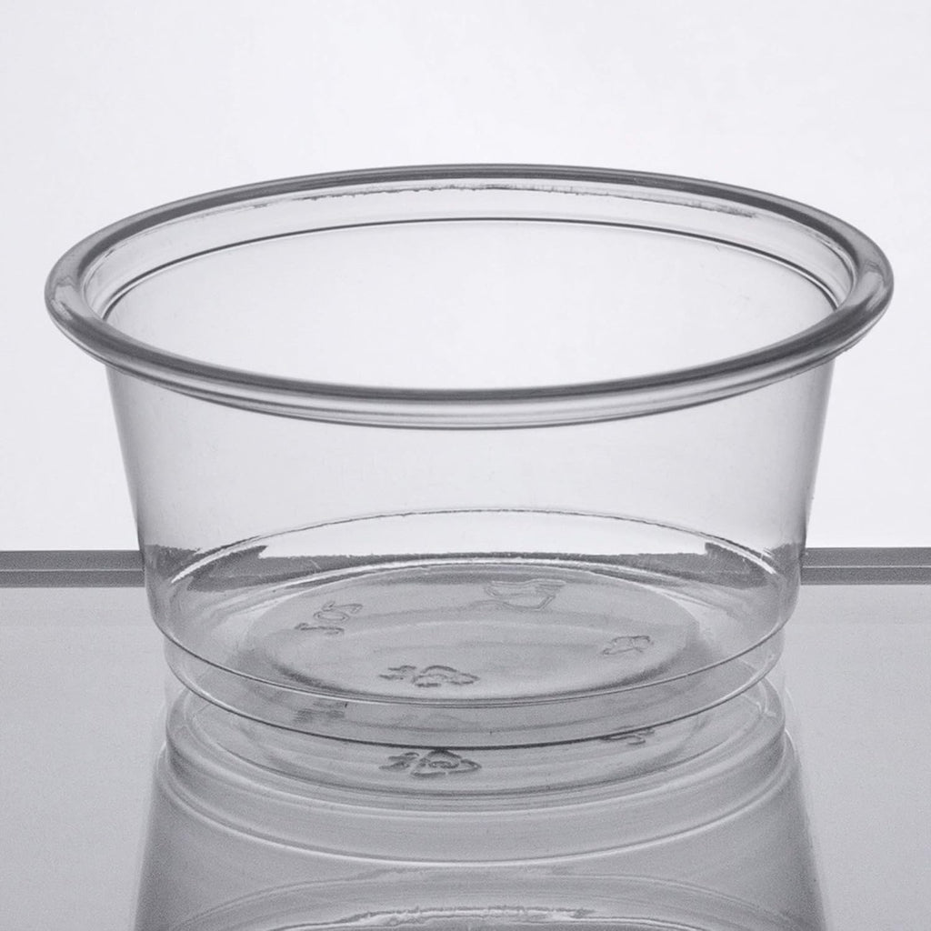 2 oz Clear Plastic Souffle Cups, BPA Free Portion Cups With Lids, 100 Sets