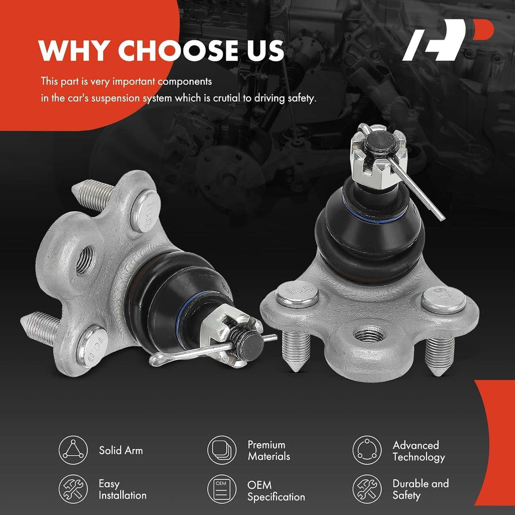 A-Premium Front Lower Ball Joint, Compatible with Honda